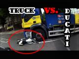 Selco Builders Truck Vs. Ducati Motorcycle